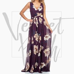 Chiffon Floral Maxi Dress.